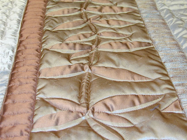 Imperial Leaf Copper Yunagi Silk Quilt ~ Registry #91110